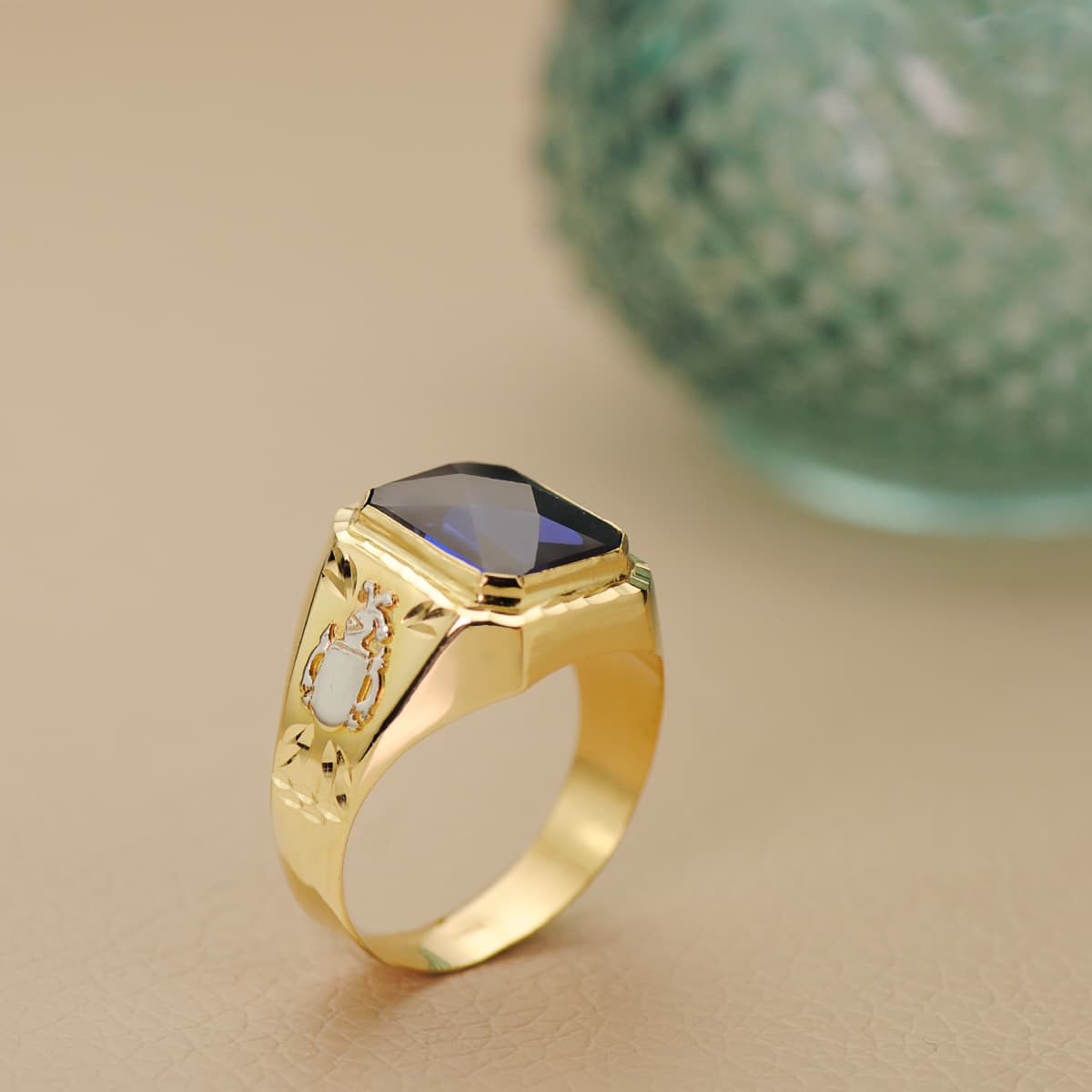 18K Yellow Gold Signet Ring