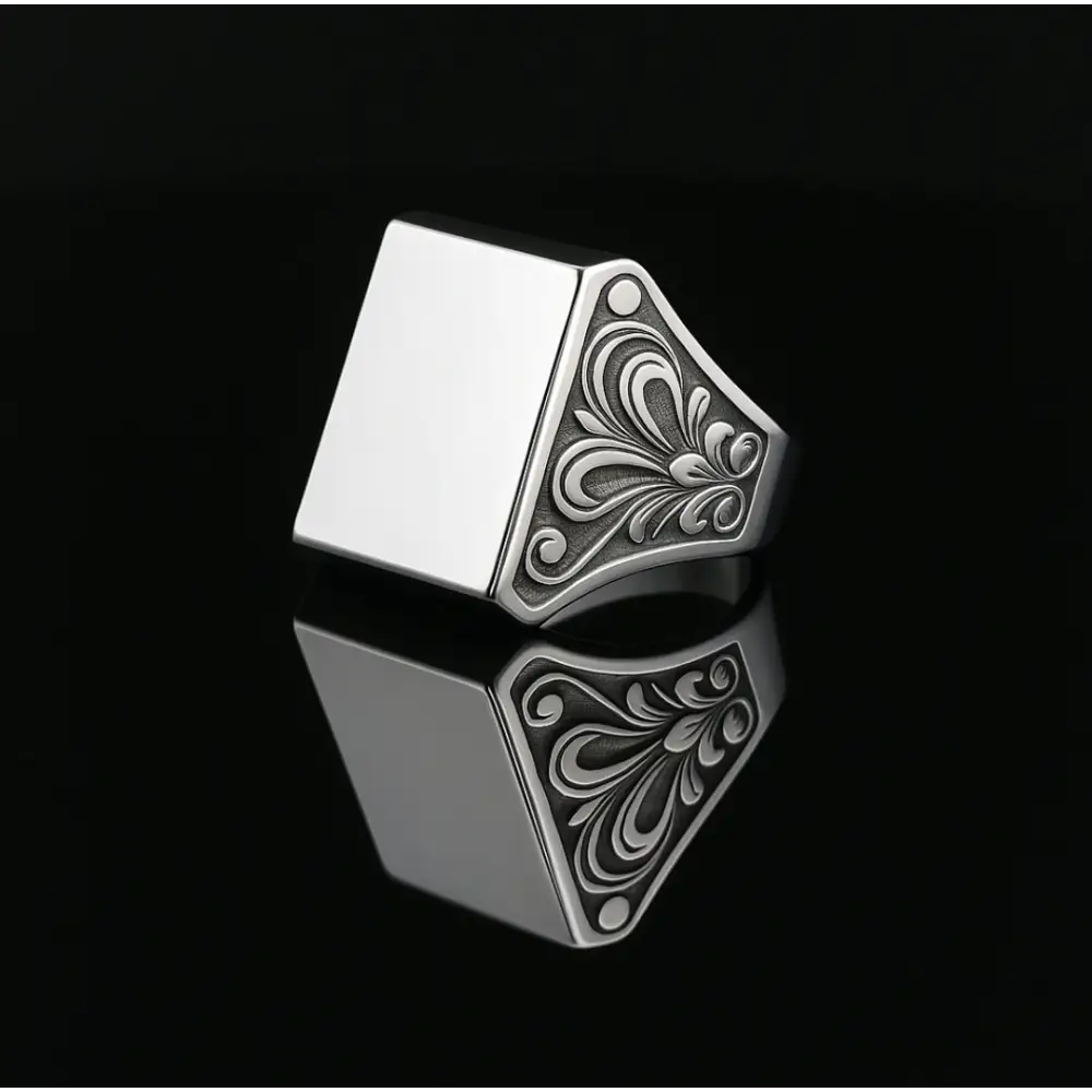 The Imperium Ring – Ring Sterling Silver Silver 63 by Flor de Oro | Customizable Luxury Jewelry